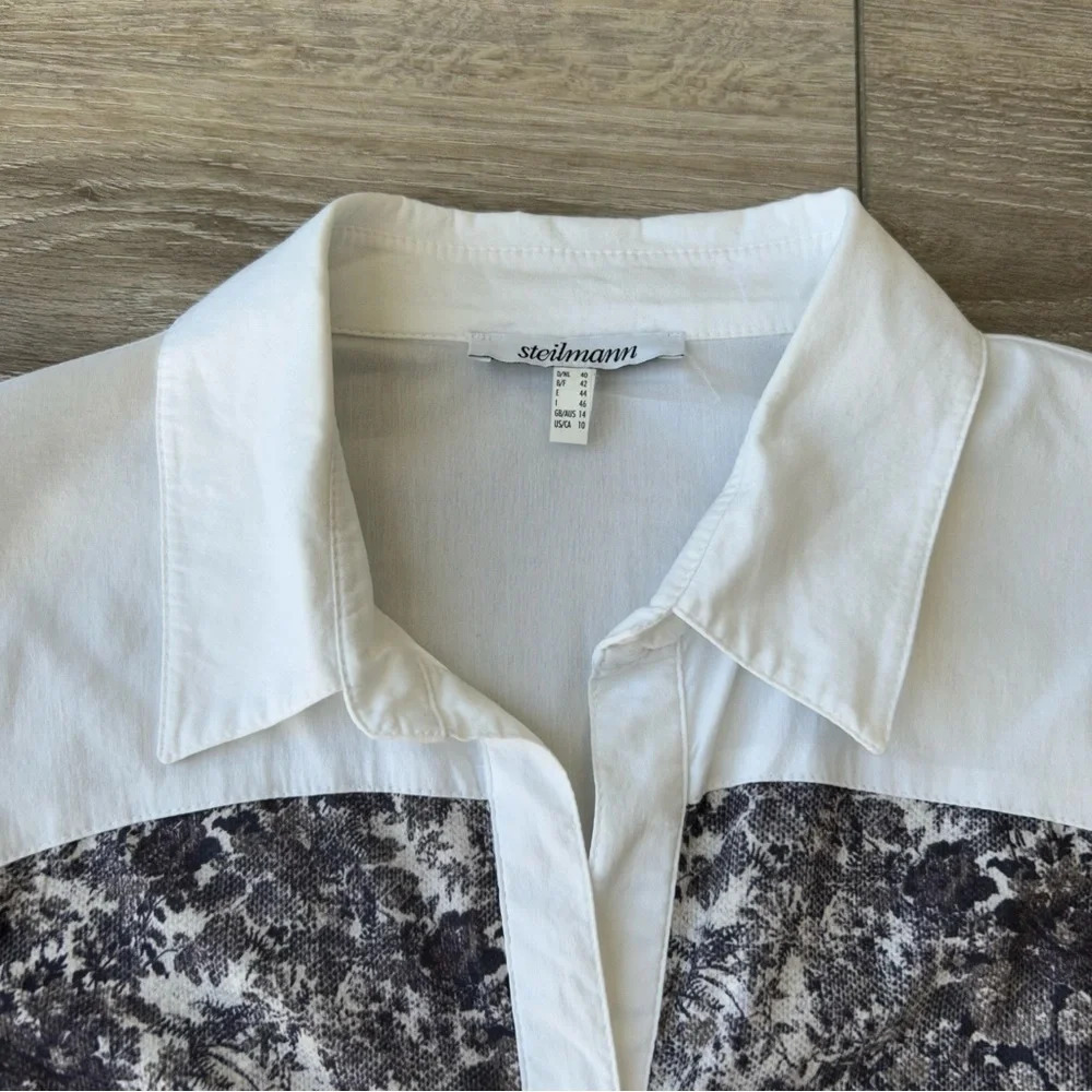 Steilmann Stretchy Patchwork Button Down Shirt - image 6